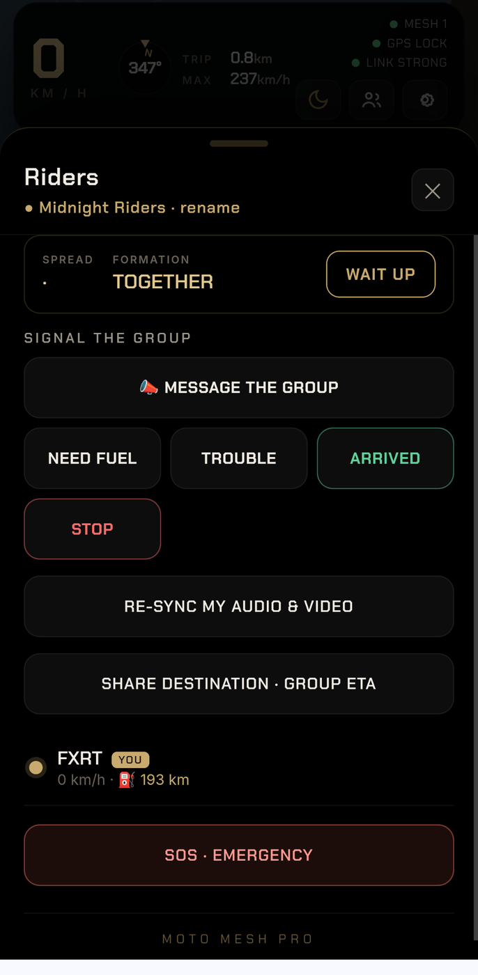 Group signals and SOS
